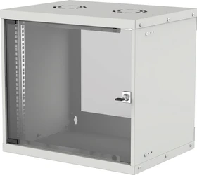 Intellinet Wandschrank 9HE, Sicherheitsglastür, IP2X, hellgrau, 560mm tief
