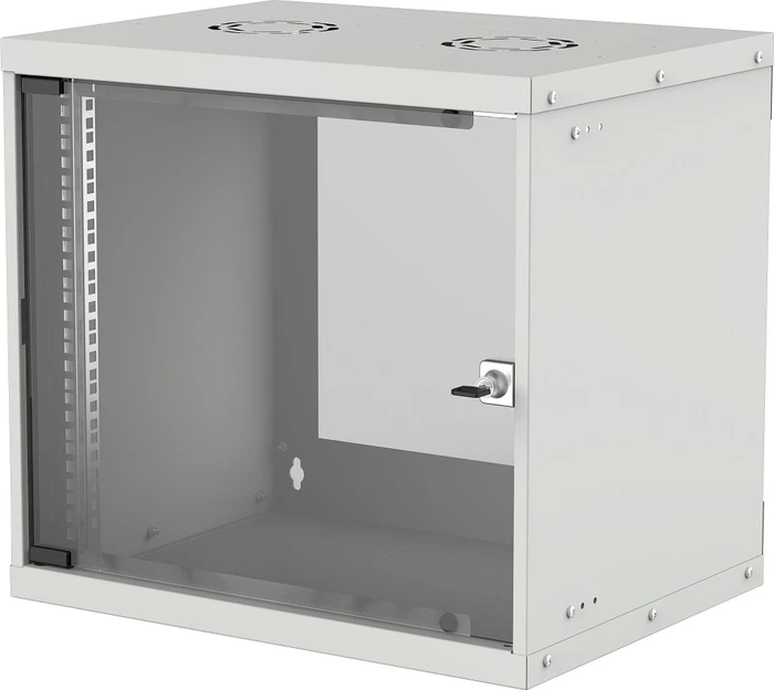 Intellinet Wandschrank 9HE, Sicherheitsglastür, IP2X, hellgrau, 560mm tief
