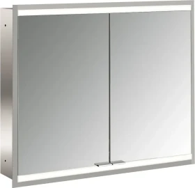 Emco Prime 2 Facelift LED-Lichtspiegelschrank 80cm mit 2 Türen, Unterputzmodell