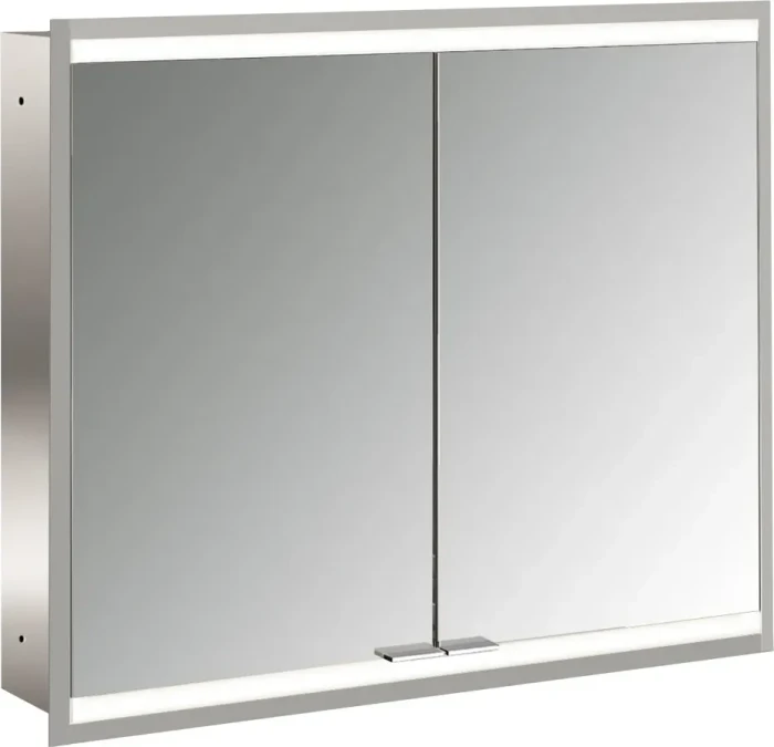Emco Prime 2 Facelift LED-Lichtspiegelschrank 80cm mit 2 Türen, Unterputzmodell