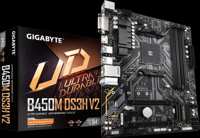 GIGABYTE B450M DS3H V2 (AMD AM4)