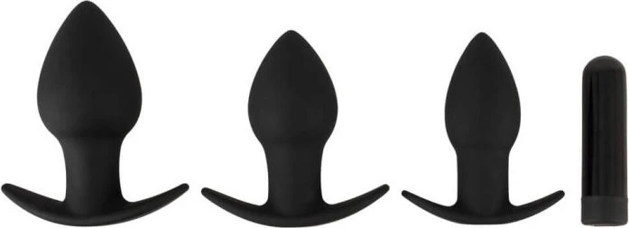 You2Toys Black Velvets Butt Plug Set, 4-tlg.