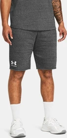 Under Armour Rival French Terry Hose kurz castlerock light heather/onyx white (Herren)