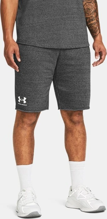 Under Armour Rival French Terry Hose kurz castlerock light heather/onyx white (Herren)
