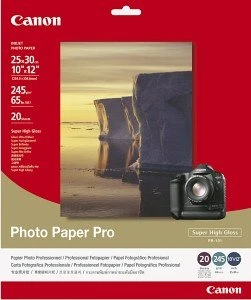 Canon PR-101 Pro Fotopapier hochglänzend weiß, 10x15cm, 245g/m², 20 Blatt