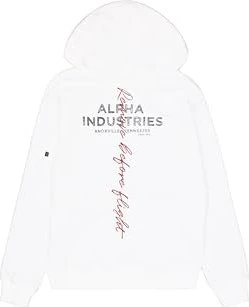 Alpha Industries Signature BP Hoodie weiß (Herren)