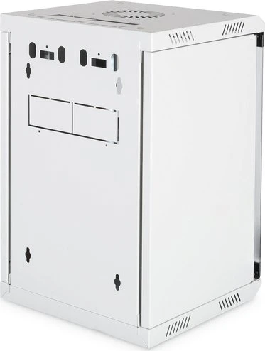 Digitus Komi-Wandgehäuse 19"/10" Wandschrank 10HE, Sicherheitsglastür, IP2X, grau, 350mm tief