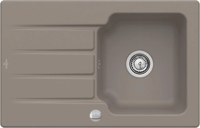 Villeroy & Boch Architectura 45 Einbau Becken reversibel mit Ablauffernbedienung timber