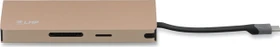 LMP USB-C Travel Dock, 9-Port, USB-C 3.0 [Stecker], gold