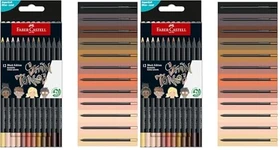 Faber-Castell Black Edition Buntstift sortiert, Kartonetui, 12er-Set