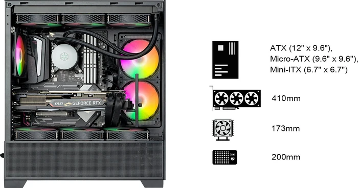 SilverStone Lucid 05, weiß, Glasfenster