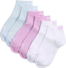 Puma Teenager Socken pink / white, 3 Paare