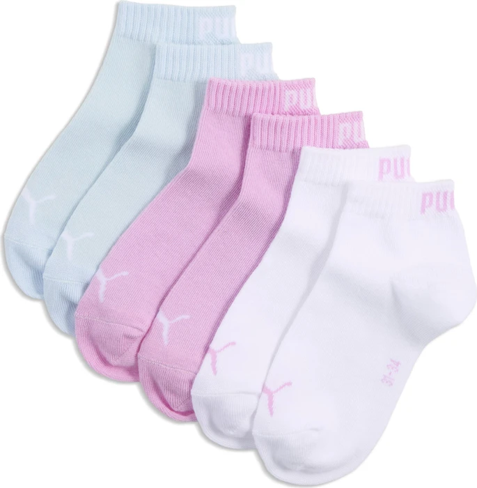 Puma Teenager Socken pink / white, 3 Paare