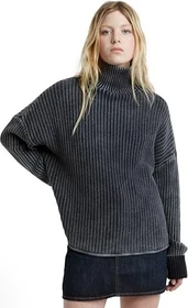 G-Star Loose Overdyed Turtle Neck Knitted Strickpullover osaka blue (Damen)
