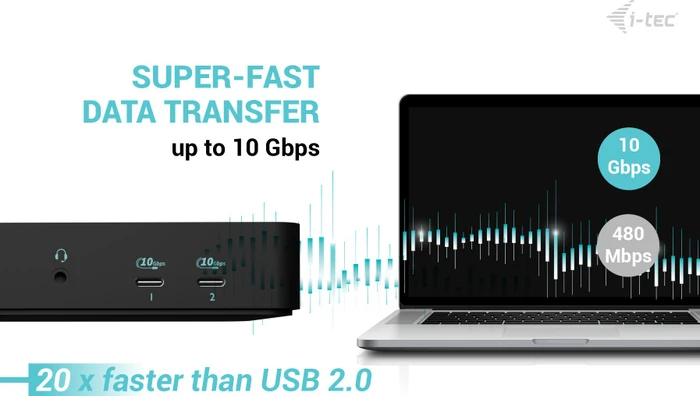 i-tec Intelligent Triple Display Docking Station, USB-C 3.1 [Buchse]