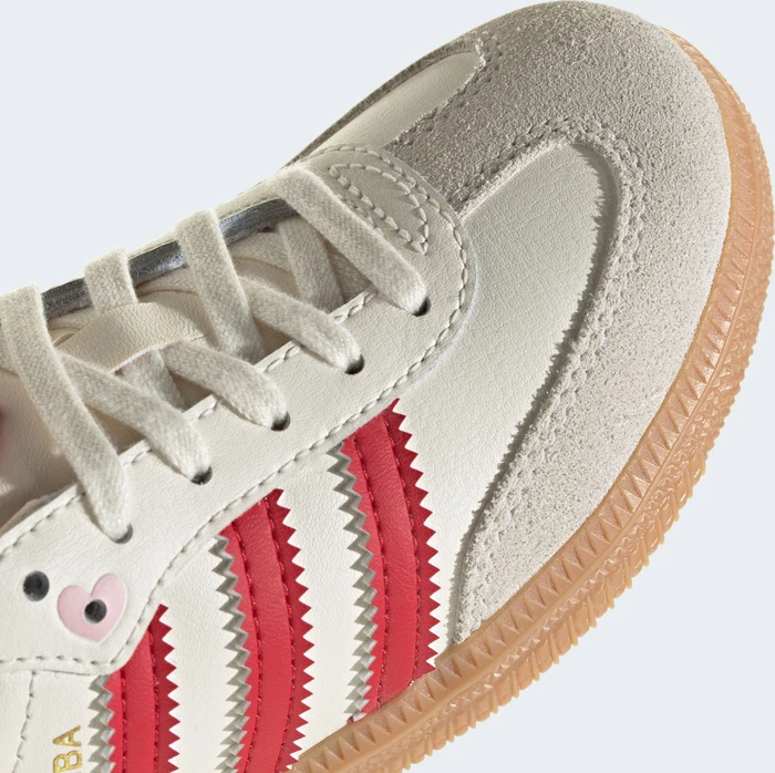 adidas Samba OG cream white/better scarlet/gum (Junior)
