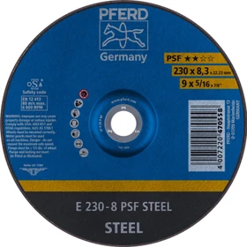 Pferd E 230-8 PSF STEEL Schleifscheibe, 230x8.3x22.23mm, 10 Stück