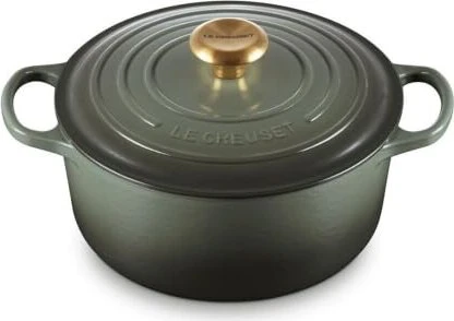 Le Creuset Signature Gusseisen Bräter rund 24cm 4.2l thyme