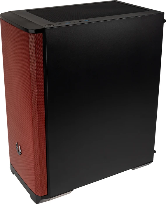 BitFenix Nova Mesh SE TG 4ARGB, schwarz/rot, inkl. 4x Lüfter, Lüfter LED RGB, Glasfenster