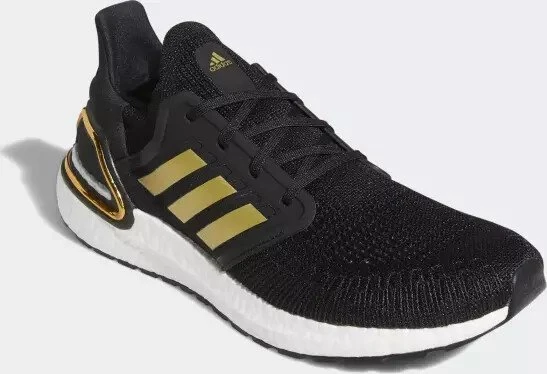 adidas Ultraboost 20 core black/gold metallic/solar red (Herren)