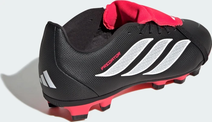 adidas Predator Club Fold-Over Tongue FG/MG core black/cloud white/lucid red (Junior) (KI8895) – Bild 6