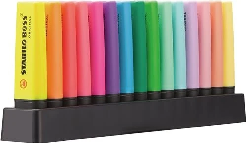 STABILO Boss Original sortiert, 15er-Set