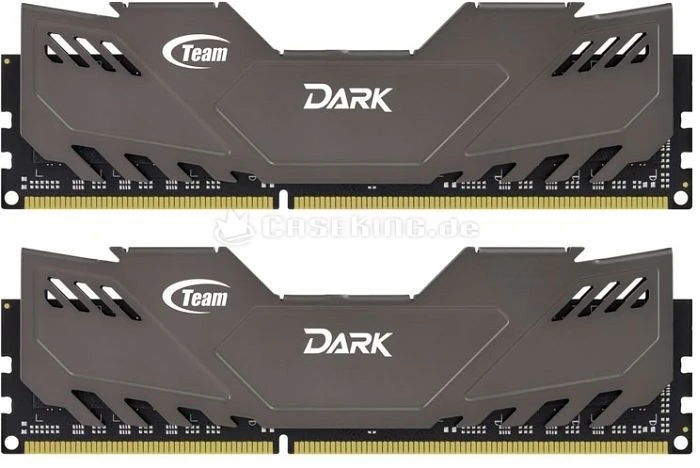 TeamGroup Dark grau UDIMM 8GB Kit, DDR3-1600, CL9-9-9-24