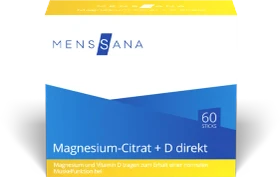 MensSana Magnesium-Citrat + D direkt Sticks, 60 Stück