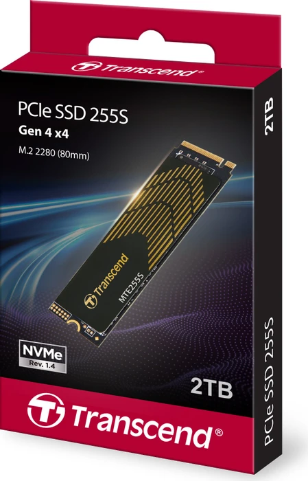 Transcend MTE255S SSD 2TB, M.2 2280 / M-Key / PCIe 4.0 x4, Kühlkörper