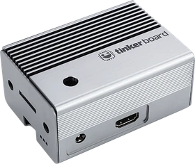 ASUS Aluminium Fanless Case für Raspberry Pi, Asus Tinker Board 2/Board 2S, metallisch-grau