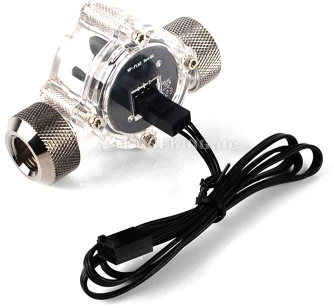 Bitspower Durchflusssensor 1/4" glänzend schwarz