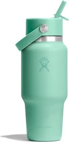 Hydro Flask Wide Mouth Travel Flex Straw Cap Isolierflasche 710ml mermaid green
