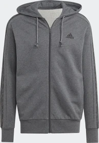 adidas Essentials French Terry 3-Streifen Weste dark grey heather/black (Herren)