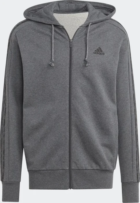 adidas Essentials French Terry 3-Streifen Weste dark grey heather/black (Herren)