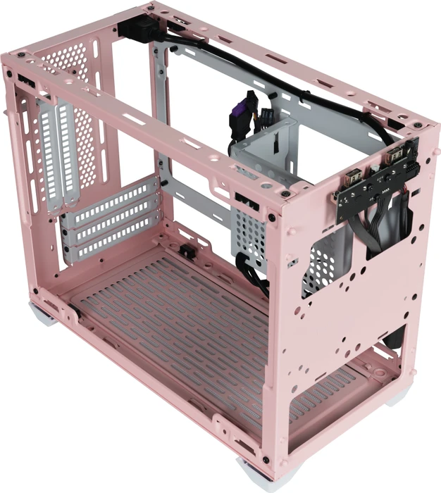 Cooler Master MasterBox NR200P Color Edition Flamingo Pink, Glasfenster, Mini-ITX