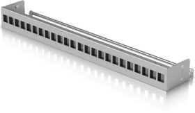 Ubiquiti Blank Keystone Patch Panel, Patchpanel für Keystone Module 19", lichtgrau, 24-Port, 1HE, 19", 1HE