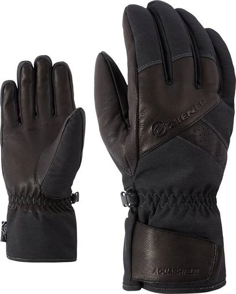 Ziener Getter AS AW Skihandschuhe grey iron tec