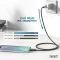Digitus USB4 Silikonkabel, 40Gb/s, 8K60Hz, 240W PD, USB-C Stecker auf USB-C Stecker, schwarz, 0.5m Vorschaubild