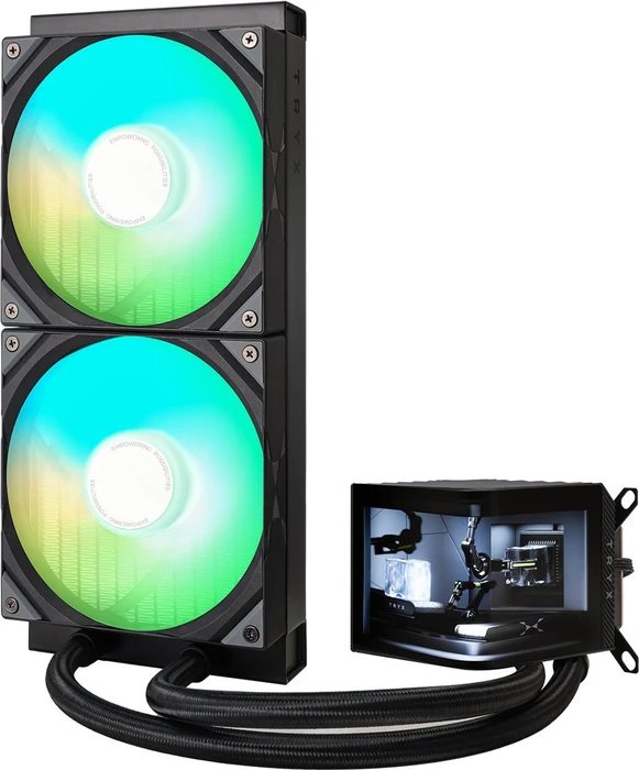 TRYX Panorama ARGB 280 Black, schwarz