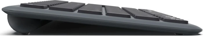 Hama WK-500 kompakte Multi-Device-Tastatur, dunkelgrau/schwarz, USB/Bluetooth, DE