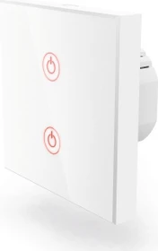 Hama WiFi-Touch-Wandschalter, Unterputz, weiß, 2-fach