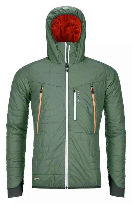 Ortovox Swisswool Piz Boé Funktionsjacke green forest (Herren)