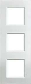 Bticino Livinglight Abdeckrahmen 3-fach, silber