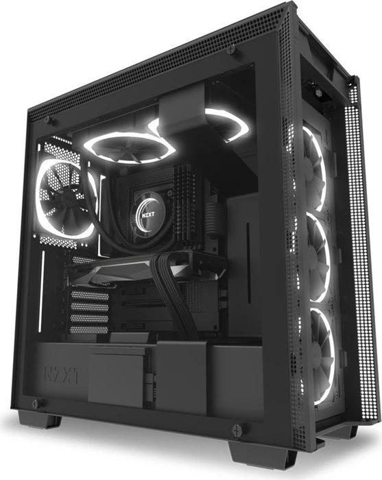 NZXT Aer RGB 2 Starter Kit, Matte Black, schwarz, LED-Steuerung, 120mm, 2er-Pack