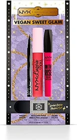 NYX Sweet Glam Black Mascara 10ml + Liner 1ml + Lippenstift 4ml, Geschenkset