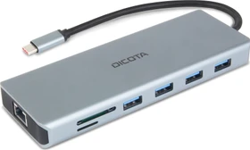 Dicota USB-C 13-in-1 Docking Station 4K, USB-C 3.0 [Stecker] (D32065)