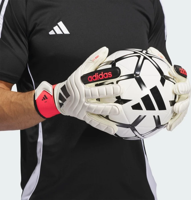 adidas Copa League Torwarthandschuhe ivory/solar red/black