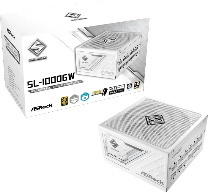 ASRock Steel Legend SL-1000GW weiß 1000W, ATX 3.1