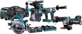 Makita DK0128G601 Combo Kit Akku-Maschinenset inkl. Tasche + 2 Akkus 4.0Ah