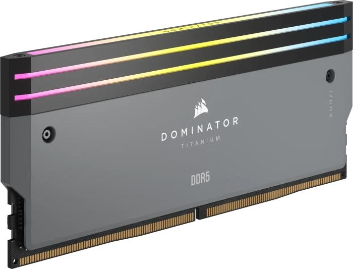 メモリー CORSAIR DOMINATOR DDR5-6000 64GB CL30 Corsair Dominator Titanium RGB grau UDIMM 64GB Kit, DDR5-6000